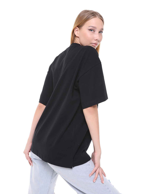 Mandarin krage oversized T_Shirt | BF Moda Fashion®