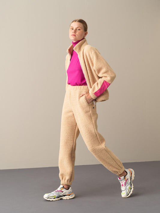 Fleece-Sweat-Jogginghose mit übergroßen Taschen für Damen | BF MODA FASHION®